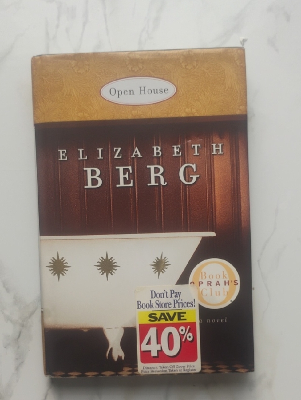 Hardback Novel - Cream & Brown Cover Text Back Flap